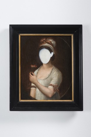 Hans-Peter Feldmann, Woman with cut out face, 2015, Mehdi Chouakri