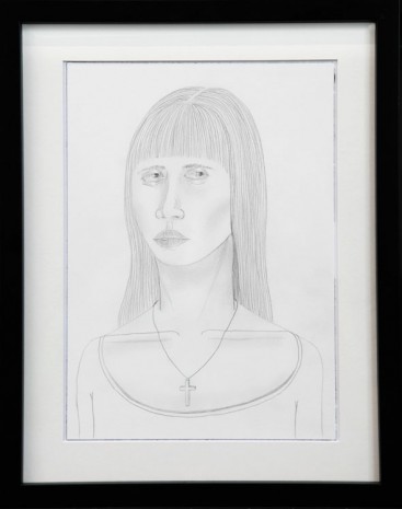 Ed Templeton, Untitled (girl with cross necklace), 2015, Tim Van Laere Gallery
