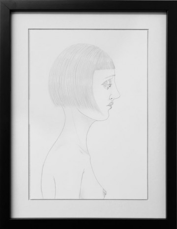 Ed Templeton, Untitled (nude girl facing right), 2015, Tim Van Laere Gallery