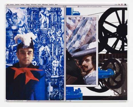 Raymond Hains, Yves aux Azulejos, 2000, Galerie Max Hetzler