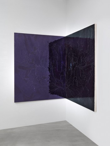 Jim Hodges, Untitled (Shadow purple/black), 2014, Gladstone Gallery