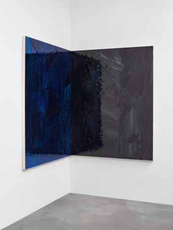 Jim Hodges, Untitled (Shadow Lamberts blue turquoise/black), 2014, Gladstone Gallery