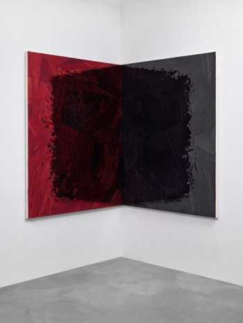 Jim Hodges, Untitled (Shadow red/black), 2015, Gladstone Gallery