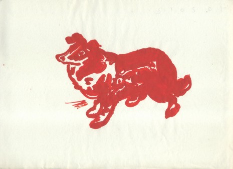 Humphrey Ocean, Red Dog, 2012, Christine Koenig Galerie