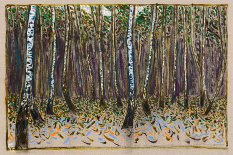 Billy Childish, birch wood, 2015, Lehmann Maupin