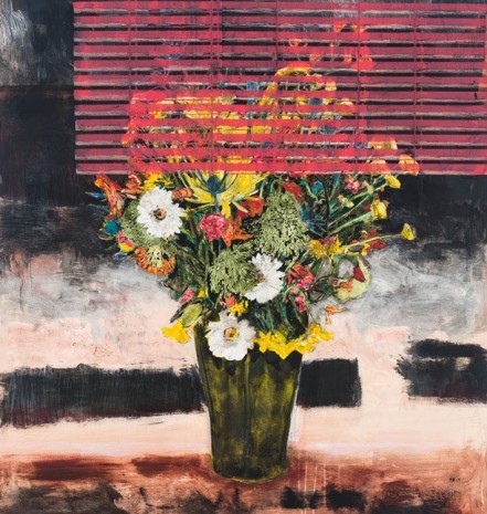 Hernan Bas, Private Bouquet (three daisies), 2015, Perrotin