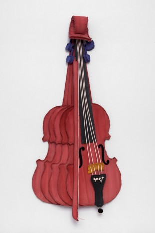Claes Oldenburg & Coosje van Bruggen, Sliced Stradivarius – Rose, 2003, Paula Cooper Gallery