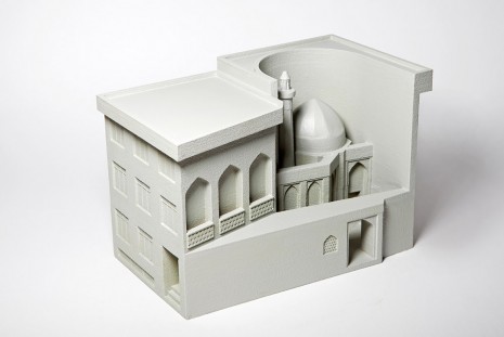 Nazgol Ansarinia, Residential building with front shops/ mosque with courtyard on Sayad highways, Fabrications, 2013, Green Art Gallery