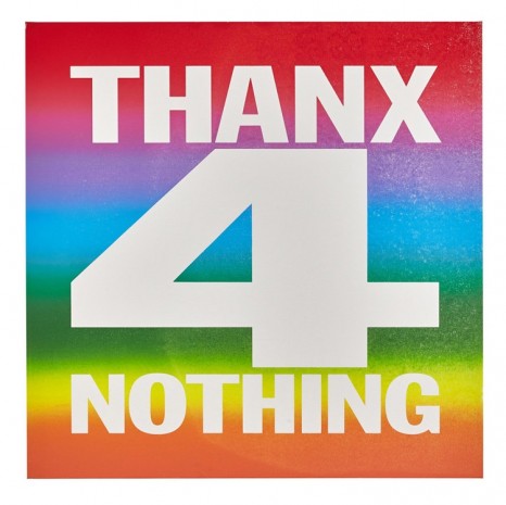 John Giorno, THANX 4 NOTHING, 2015, Almine Rech