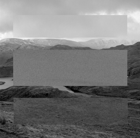 John Hilliard, February Landscape In Three Greys (Sky, Lake And Mountain), 2015, Galerie Max Hetzler