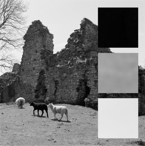 John Hilliard, Pendragon Castle Rendered In Grey Scale, 2015, Galerie Max Hetzler