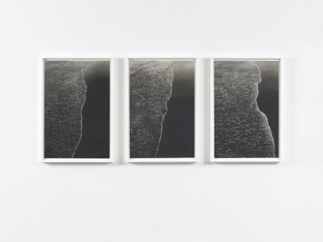 Richard Forster, Three Verticals at Approximately 30 second intervals, Saltburn -by -the Sea, Jan 3, 2015. 11.22-11.24am, 2015, Ingleby Gallery