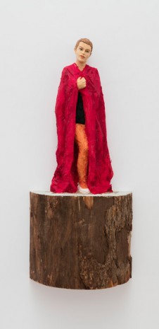 Stephan Balkenhol, Girl in red dress, 2015, Monica De Cardenas