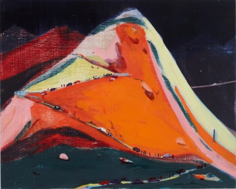 Jules de Balincourt, Mountain Crossing, 2015, Monica De Cardenas