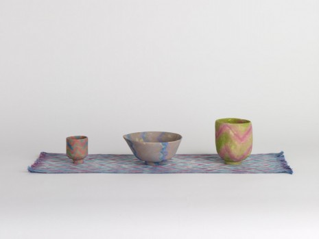 Francis Upritchard, Pink and Purple Strike (scarf set), 2012, Art : Concept