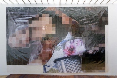 Thomas Hirschhorn, Pixel-Collage n°6, 2015, Galerie Chantal Crousel
