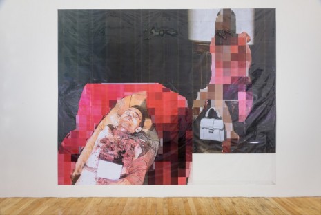 Thomas Hirschhorn, Pixel-Collage n°8, 2015, Galerie Chantal Crousel