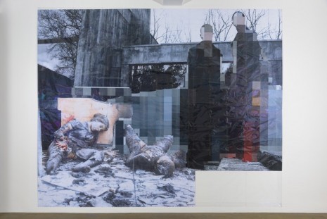 Thomas Hirschhorn, Pixel-Collage n°10, 2015, Galerie Chantal Crousel