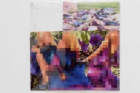 Thomas Hirschhorn, Pixel-Collage n°13, 2015, Galerie Chantal Crousel