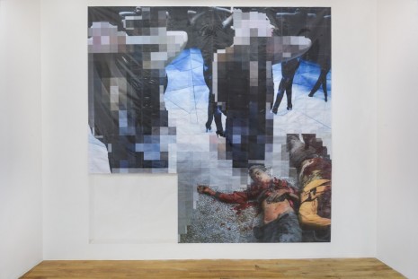 Thomas Hirschhorn, Pixel-Collage n°4, 2015, Galerie Chantal Crousel