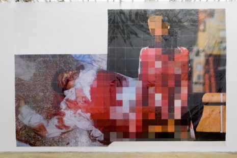 Thomas Hirschhorn, Pixel-Collage n°5, 2015, Galerie Chantal Crousel