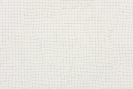Toba Khedoori, Untitled (grid) (detail), 2015, Regen Projects