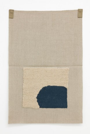 Helen Mirra, Unbleached handspun, dark blue, 2015, Galerie Nordenhake