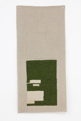 Helen Mirra, Dark green, undyed, ecru, 2015, Galerie Nordenhake