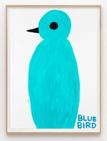 David Shrigley, Untitled (Blue bird), 2015, Galleri Nicolai Wallner