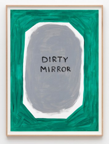 David Shrigley, Untitled (Dirty mirror), 2015, Galleri Nicolai Wallner