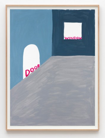 David Shrigley, Untitled (Door window), 2015, Galleri Nicolai Wallner