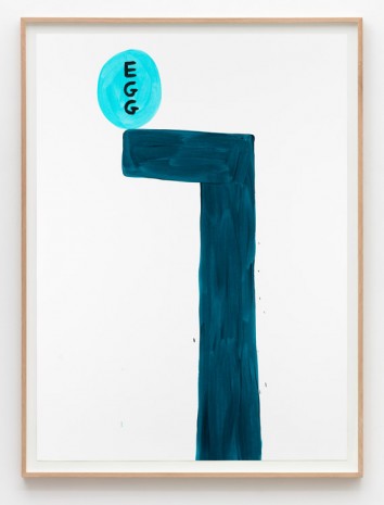 David Shrigley, Untitled (Egg), 2015, Galleri Nicolai Wallner
