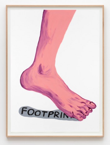 David Shrigley, Untitled (Footprint), 2015, Galleri Nicolai Wallner