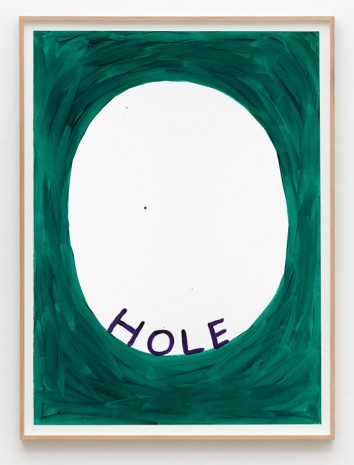 David Shrigley, Untitled (Hole space), 2015, Galleri Nicolai Wallner