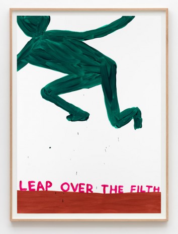 David Shrigley, Untitled (Leap over the filth), 2015, Galleri Nicolai Wallner