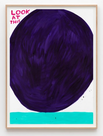 David Shrigley, Untitled (Look at this purple), 2015, Galleri Nicolai Wallner