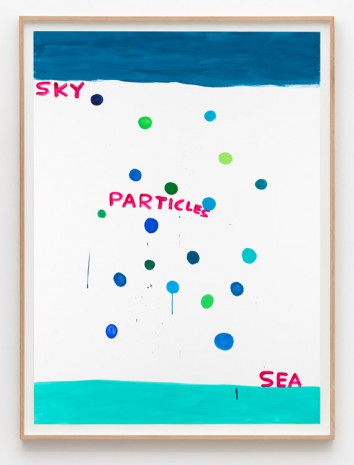 David Shrigley, Untitled (Sky particles sea), 2015, Galleri Nicolai Wallner