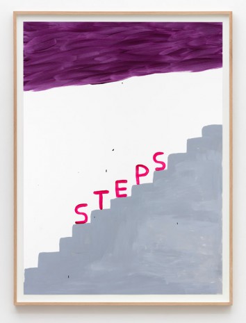 David Shrigley, Untitled (Steps grey), 2015, Galleri Nicolai Wallner