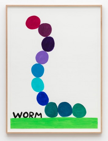 David Shrigley, Untitled (Worm), 2015, Galleri Nicolai Wallner