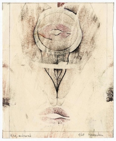 Robert Heinecken, Kiss Mirrored, 1967, Petzel Gallery