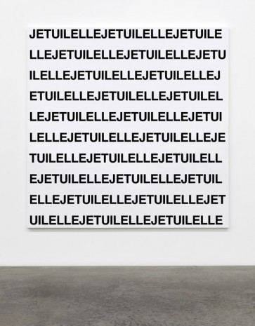 Karl Holmqvist, Untitled (JETUILELLE), 2016, Galerie Neu