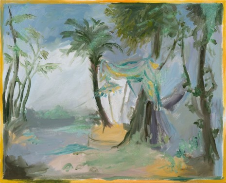 Karen Kilimnik, tropical hurricane, Thailand or Maldives, 2015 , 303 Gallery