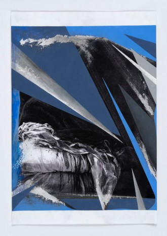 Anna Ostoya, After Slaying, Empty Sheets, Blues and Scrapes, 2016, Bortolami Gallery