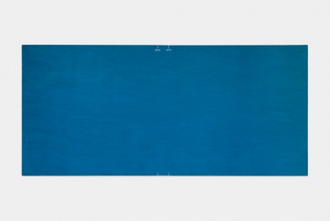 David Diao, Barnett Newman - His Gap Years, large blue, 2014, Office Baroque