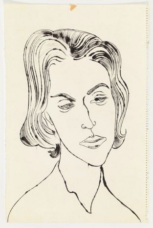 Andy Warhol, Unidentified Female, ca. 1957, Anton Kern Gallery