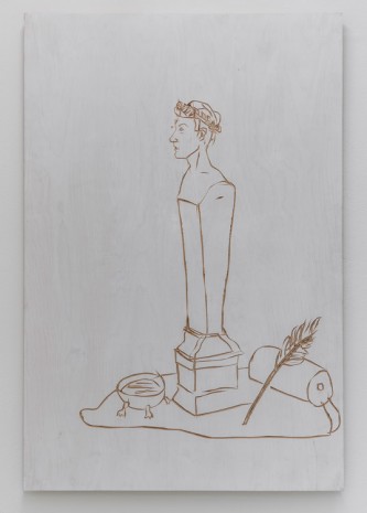 Stephan Balkenhol, Roman pillar (relief), 2014, Mai 36 Galerie