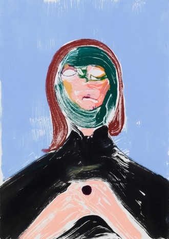 Nicola Tyson, Portrait Head #67, 2004, Petzel Gallery