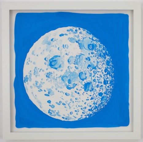 Daniel Arsham, Moon Painting (Blue 2), 2016, Nanzuka