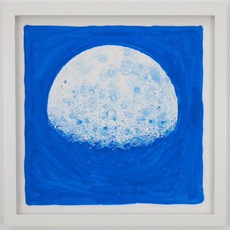 Daniel Arsham, Moon Painting (Blue 3), 2016, Nanzuka