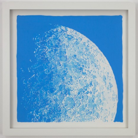 Daniel Arsham, Moon Painting (Blue 4), 2016, Nanzuka